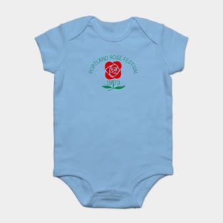 1973 Portland Rose Festival Vintage Button Baby Bodysuit